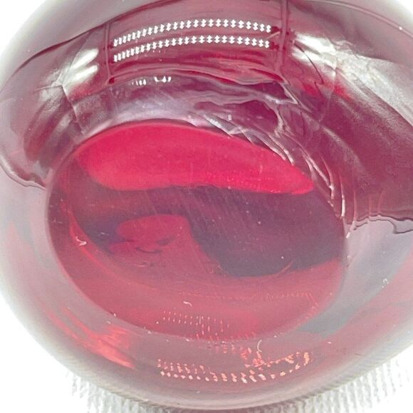 Vtg Red Duckling Art Glass Bird FM Konstglas Of Ronneby Sweden Paperweight Figur - Picture 8 of 10